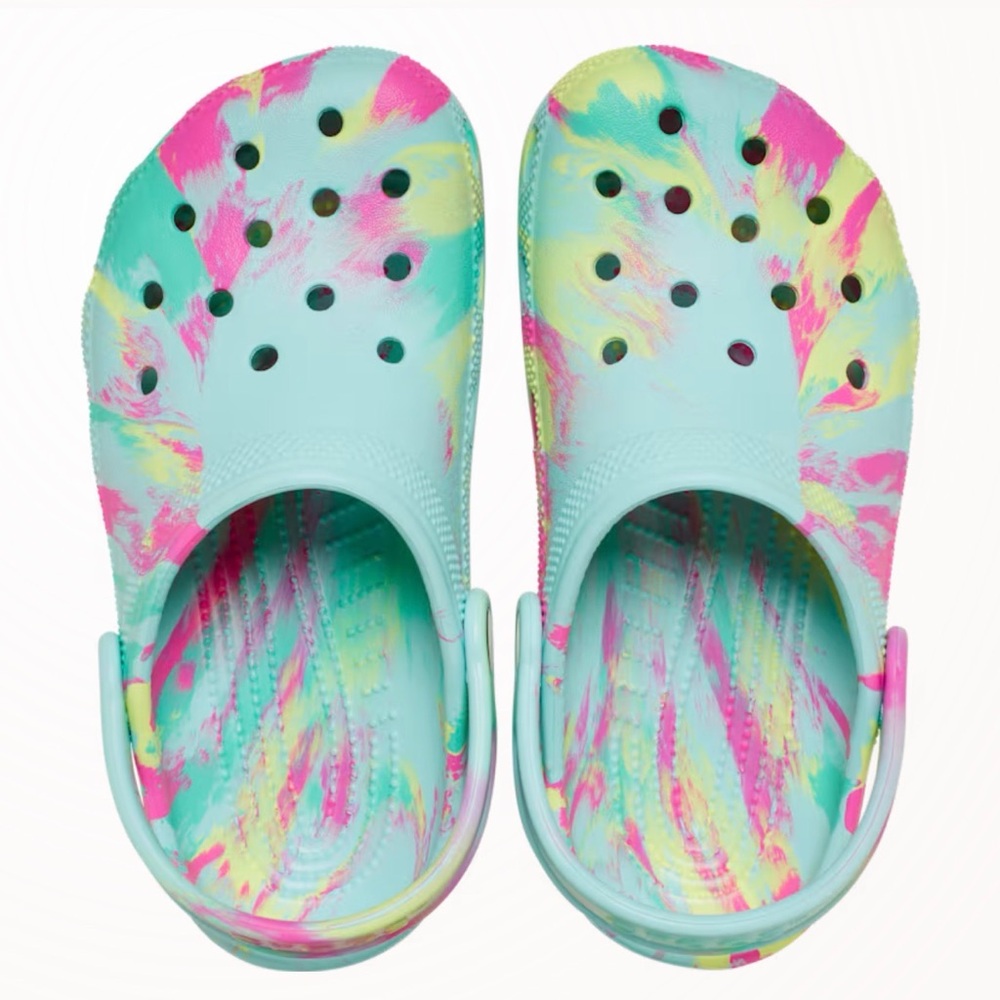 NWT CROCS Kids Classic Marbled Clog C12